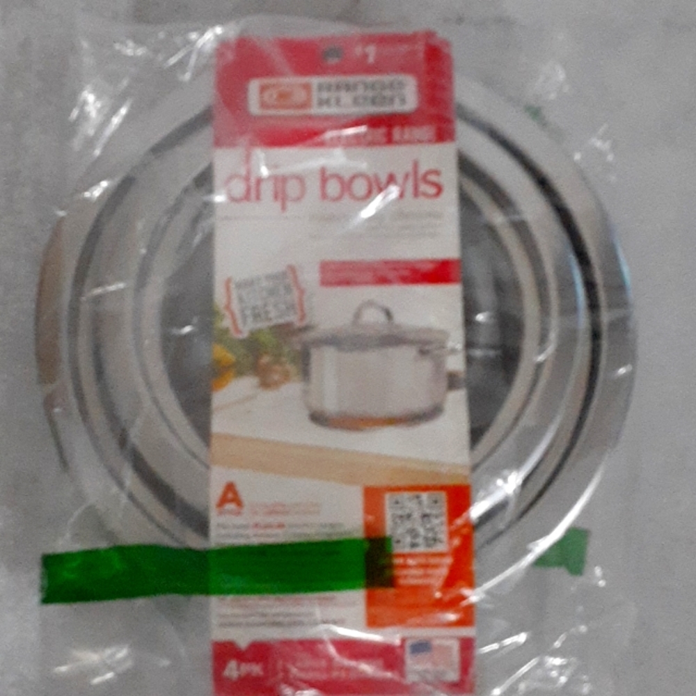 4 New Range Kleen Drip Bowls